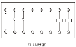 BT-1B/0.2同步檢查繼電器內部接線及外引接線圖