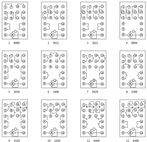 DZJ-20-5300內部接線圖及外引接線圖(正視圖)