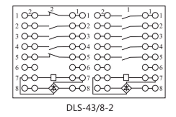 DLS-43/8-2接線圖 DLS-43/8-2接線圖