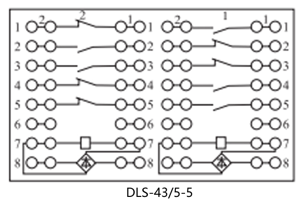 DLS-43/5-5接線圖 DLS-43/5-5接線圖