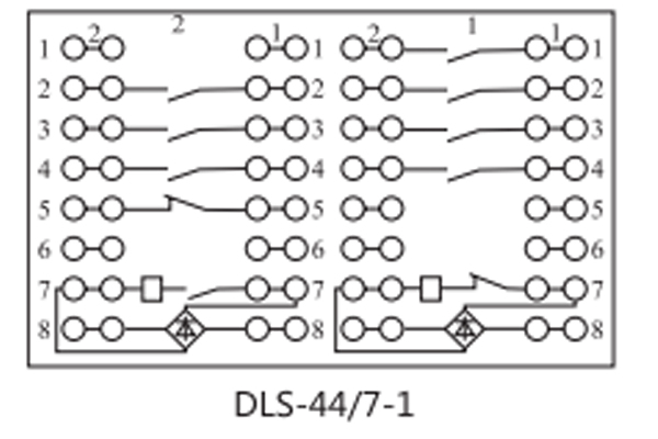 DLS-44/7-1接線(xiàn)圖 DLS-44/7-1接線(xiàn)圖