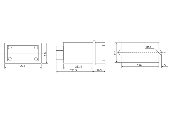 DCD-5A繼電器安裝尺寸 DCD-5A繼電器安裝尺寸
